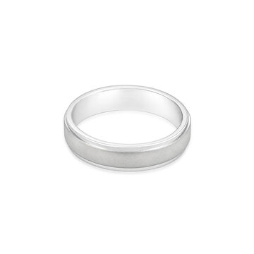 Sleek Minimalistic Platinum Ring for Men
