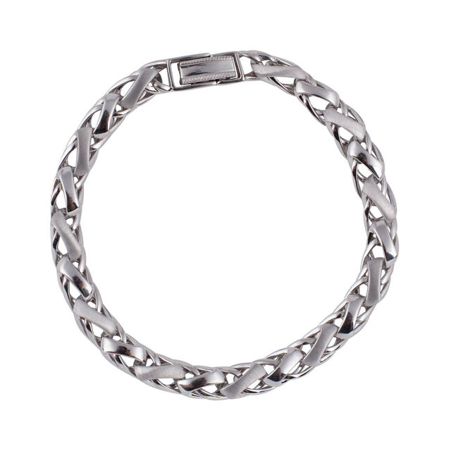 Classic Interlinked Platinum Bracelet,,hi-res 