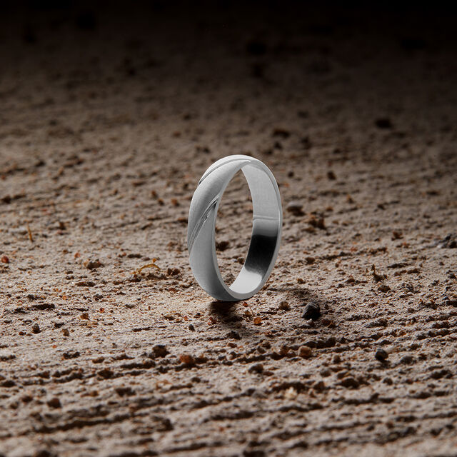 Tanishq His Guiding Presence Men's Platinum Finger Ring,,hi-res 