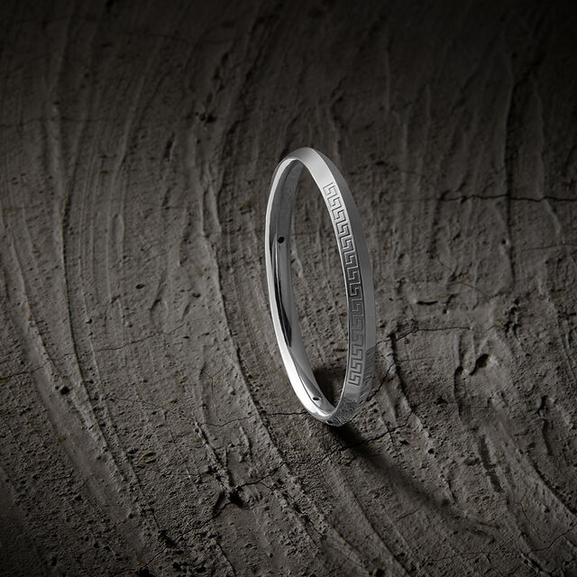 Tanishq His Never-Ending Boldness Men's Platinum Kada,,hi-res