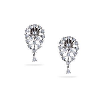 Classic Platinum Droplet Earring