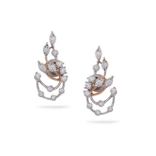 Mesmerizing Winged Diamond Studs,,hi-res 