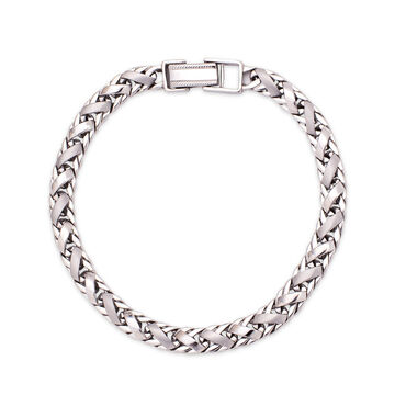 Braided Elegance Platinum Bracelet
