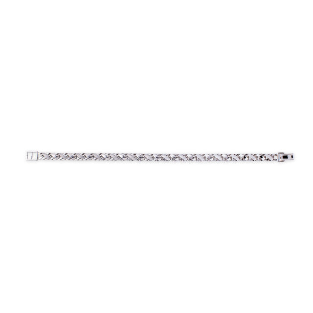 Braided Elegance Platinum Bracelet,,hi-res 2