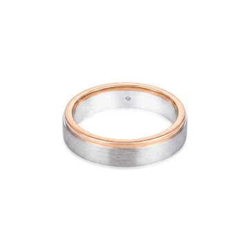 Irresistible 95 Platinum And Rose Gold Finger Ring