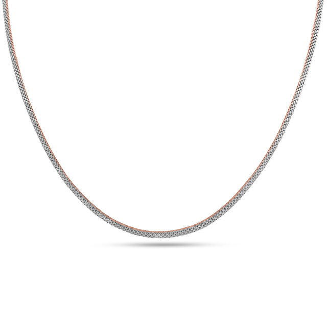 Platinum White Rose Link Chain 2
