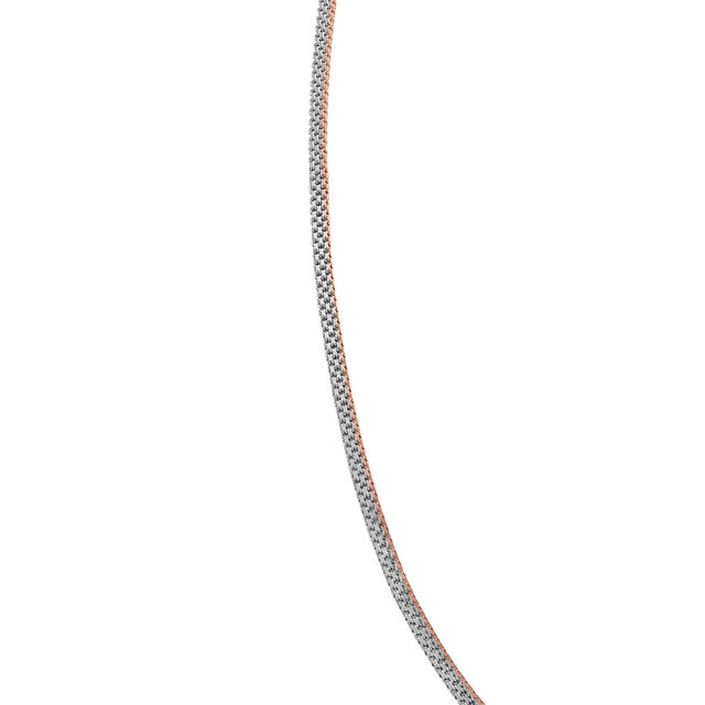 Platinum White Rose Link Chain 3