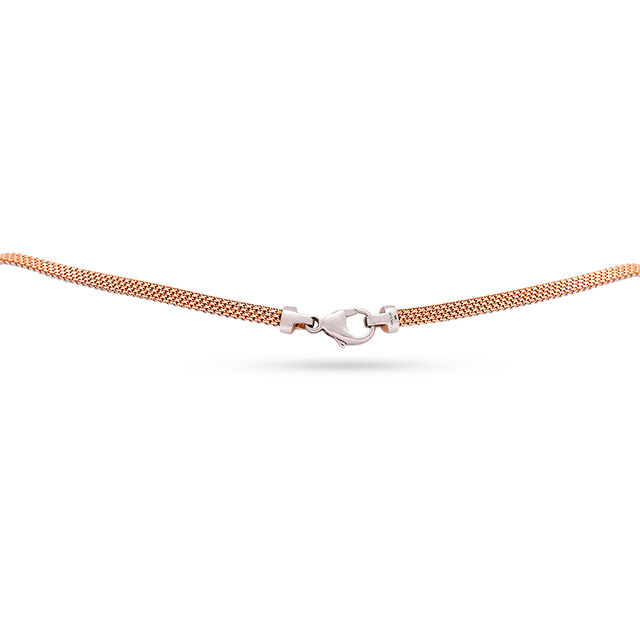 Sleek Platinum Star Mesh Chain 2