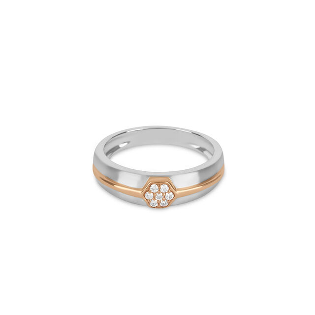 Tanishq Platinum Diamond Finger Ring for Men