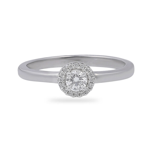 Platinum Halo Diamond Ring