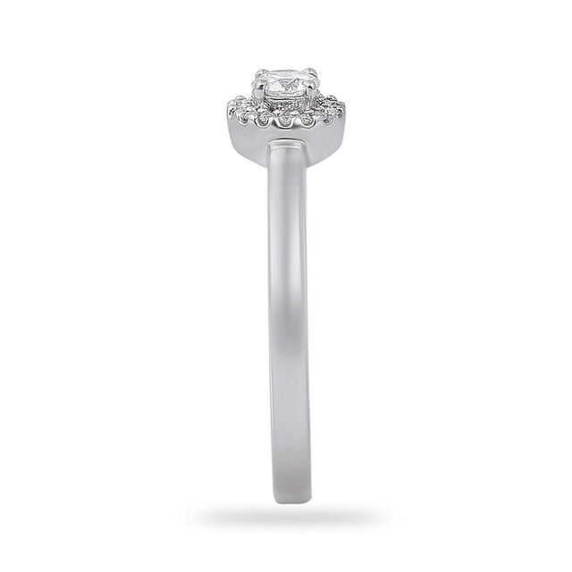 Platinum Halo Diamond Ring