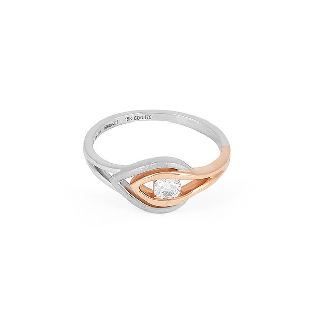 Tanishq Platinum Diamond Finger Ring for Women 