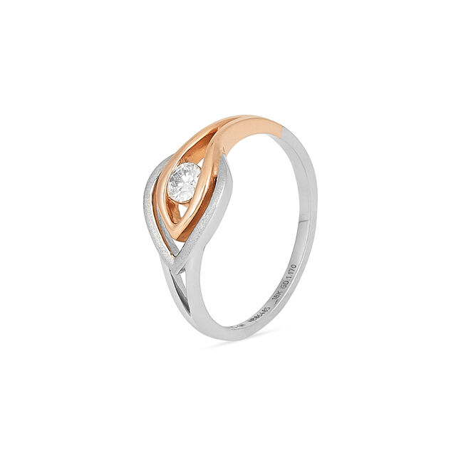Tanishq Platinum Diamond Finger Ring for Women 2