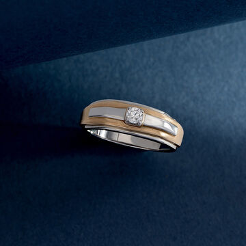 Sleek Two-Toned Ring