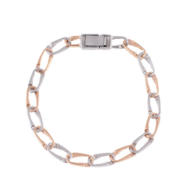 Elegant Two-toned Linked Bracelet,,hi-res 