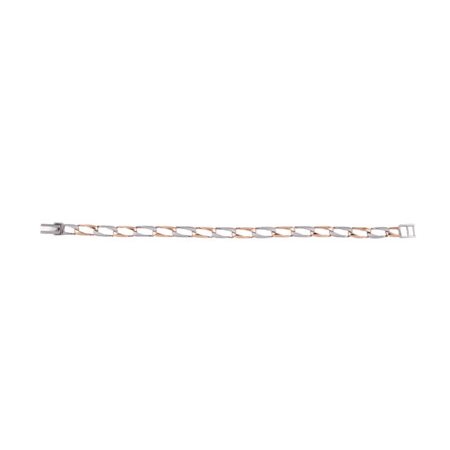 Elegant Two-toned Linked Bracelet,,hi-res 2
