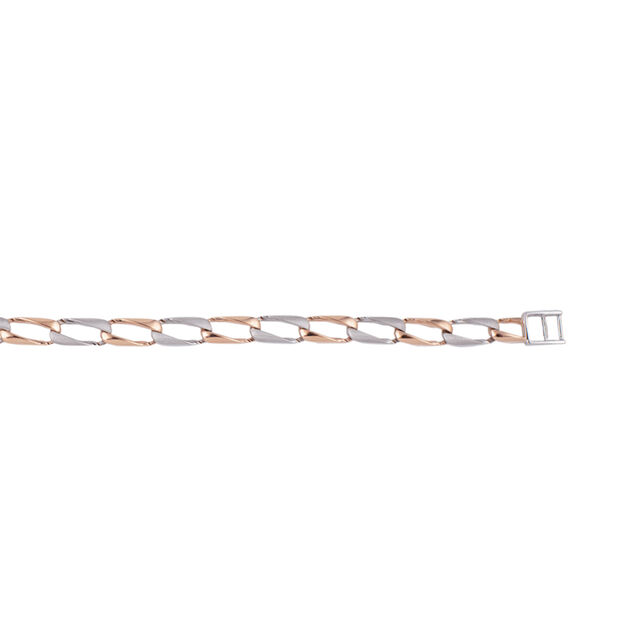 Elegant Two-toned Linked Bracelet,,hi-res 3