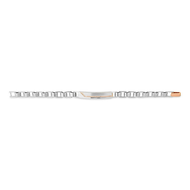 Sleek Bi-Metal Platinum Bracelet 