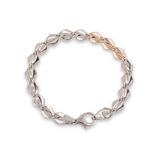Platinum Matte Mens Bracelet,,hi-res 