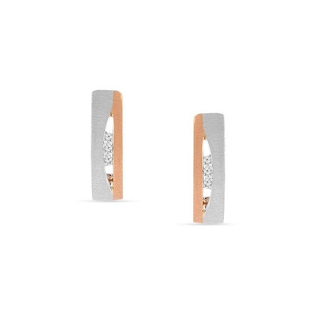Tanishq Platinum Diamond Earrings for Women 