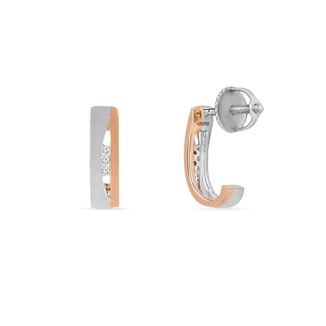 Tanishq Platinum Diamond Earrings for Women 2