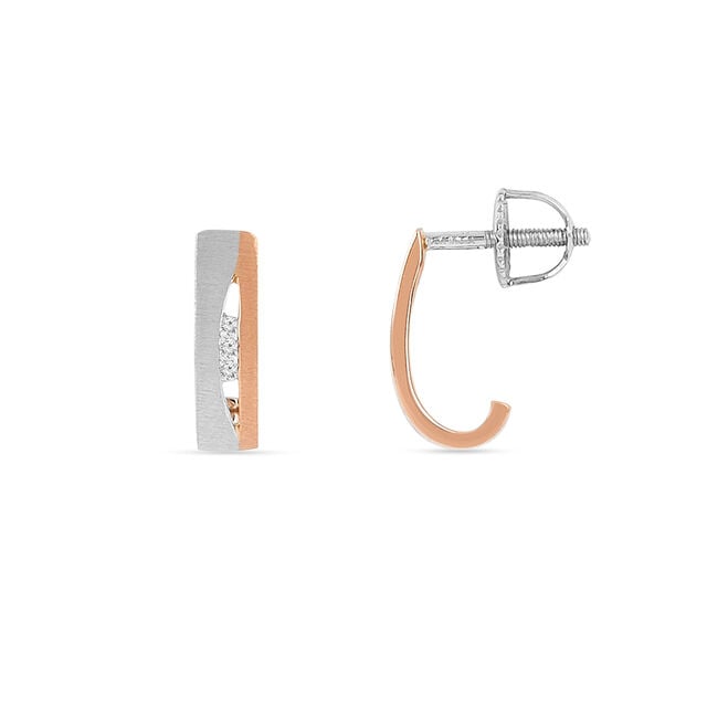 Tanishq Platinum Diamond Earrings for Women 4