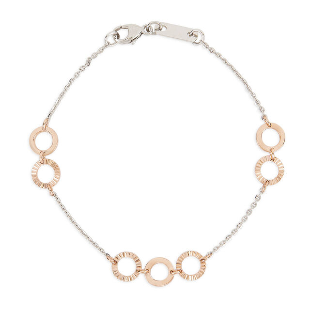 Tanishq Two-Tone Linked Bracelet for Women in Platinum 4