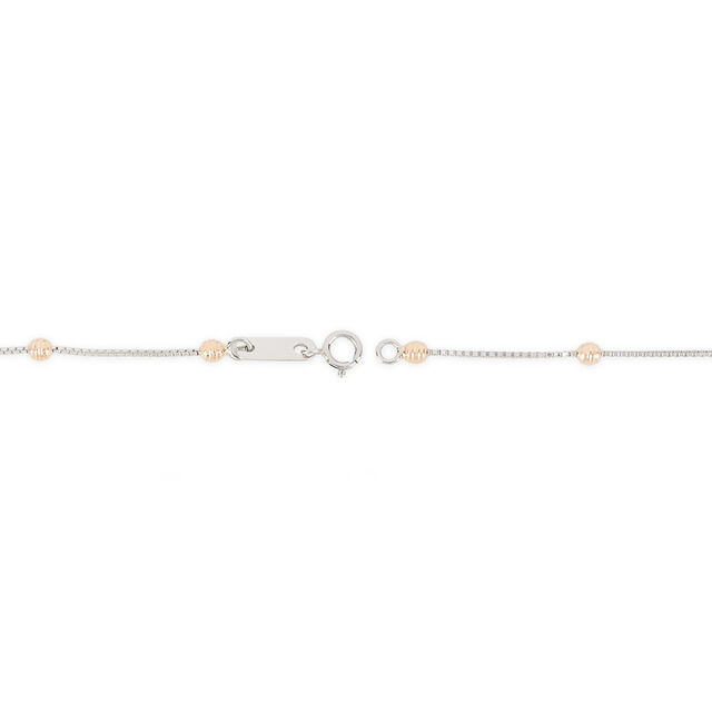 Tanishq Station Bead Necklace in Platinum 5
