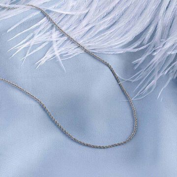 Braided Chain in White Gold