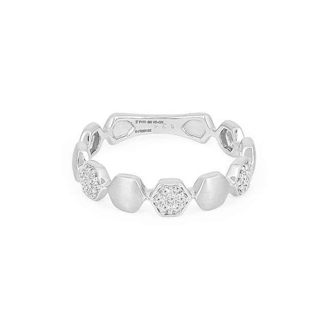 Tanishq Platinum Diamond Finger Ring for Women 