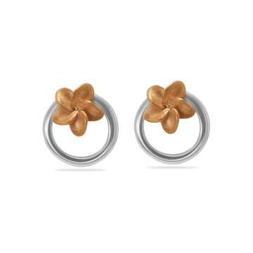 Modern Floral Stud Earrings