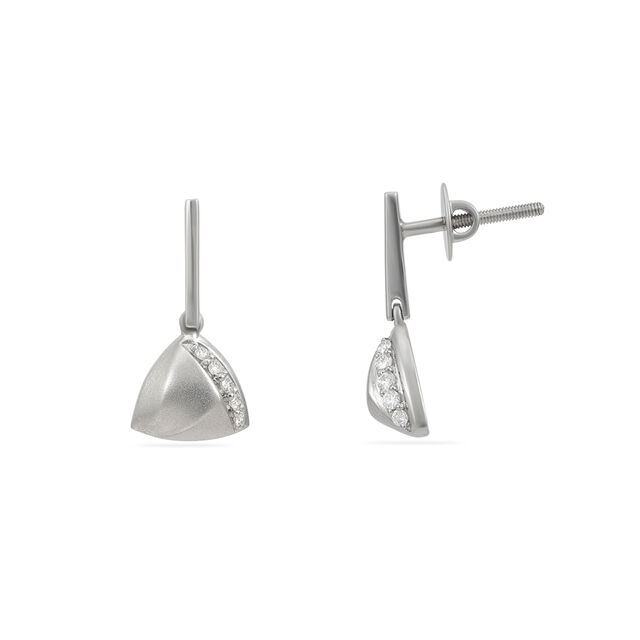 Tanishq Platinum Earrings for Women 2