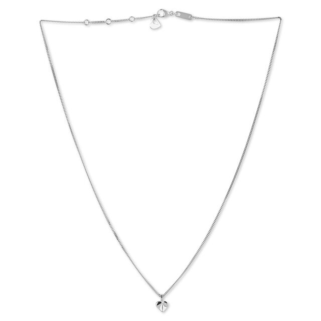 Tanishq Platinum Pendant with Chain 