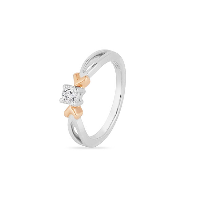 Tanishq Platinum Finger Ring for Women 3