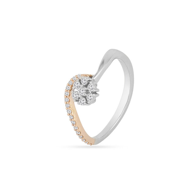 Tanishq  Platinum Finger Ring 3