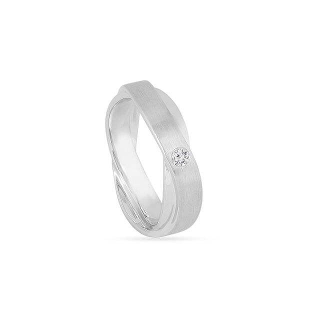 Tanishq  Platinum Finger Ring 3