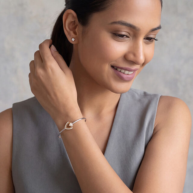 Tanishq Platinum Diamond Bangle 3