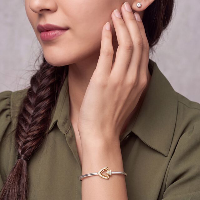 Tanishq Platinum Diamond Bangle 2