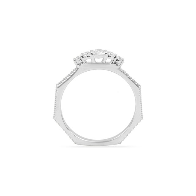 Tanishq Platinum Finger Ring for Women 4