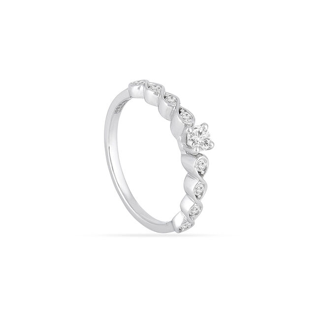 Tanishq  Platinum Finger Ring 3
