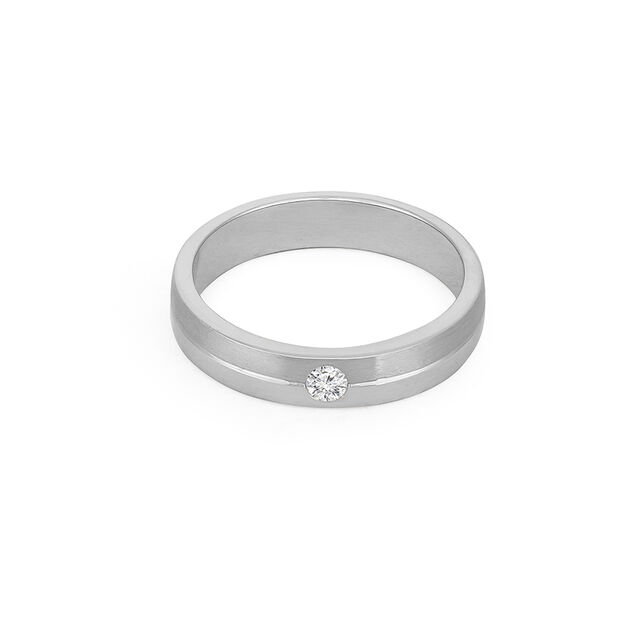 Tanishq Platinum Diamond Finger Ring for Women 