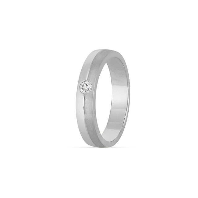 Tanishq Platinum Diamond Finger Ring for Women 2