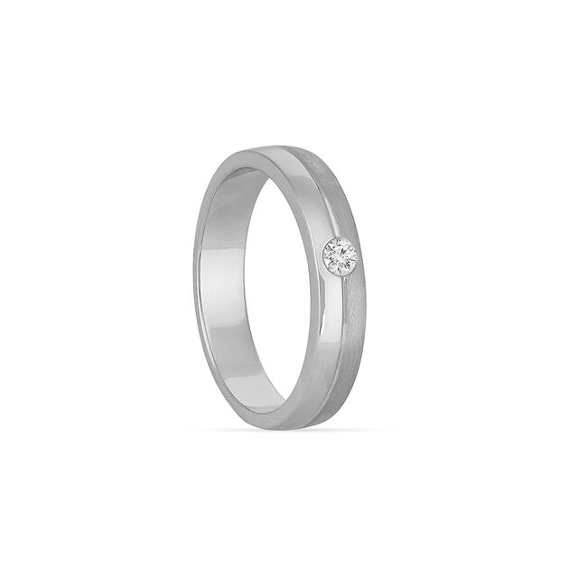 Tanishq Platinum Diamond Finger Ring for Women 3