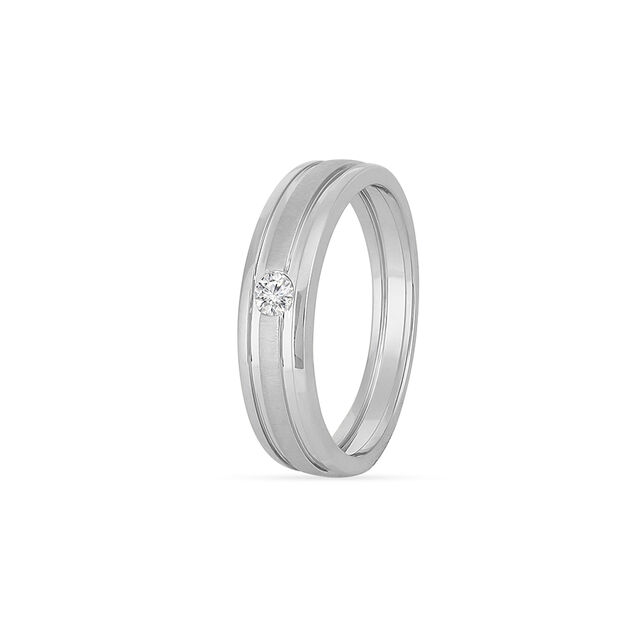 Tanishq Platinum Diamond Finger Ring for Women 2