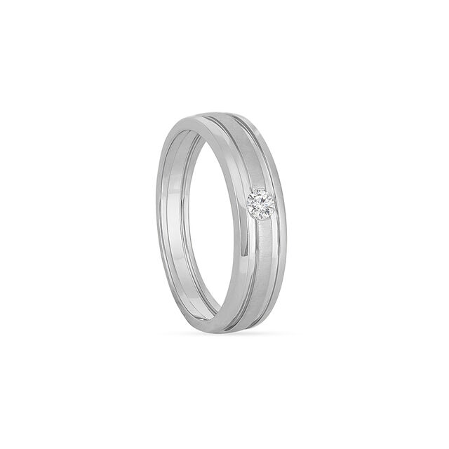Tanishq Platinum Diamond Finger Ring for Women 3