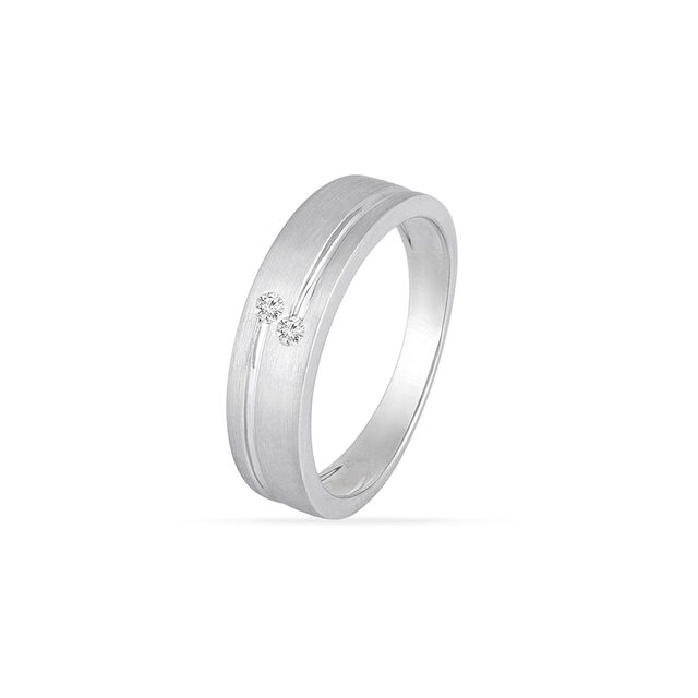 Tanishq  Platinum Finger Ring 2