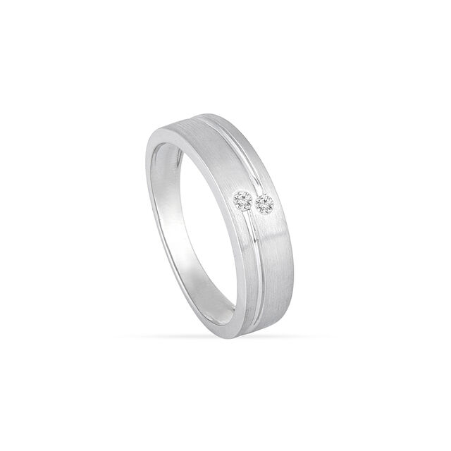 Tanishq  Platinum Finger Ring 3