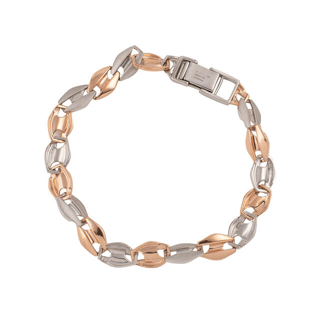 Platinum and Rose Gold Harmony Bracelet,,hi-res 