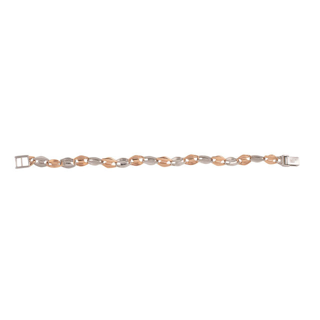 Platinum and Rose Gold Harmony Bracelet,,hi-res 2