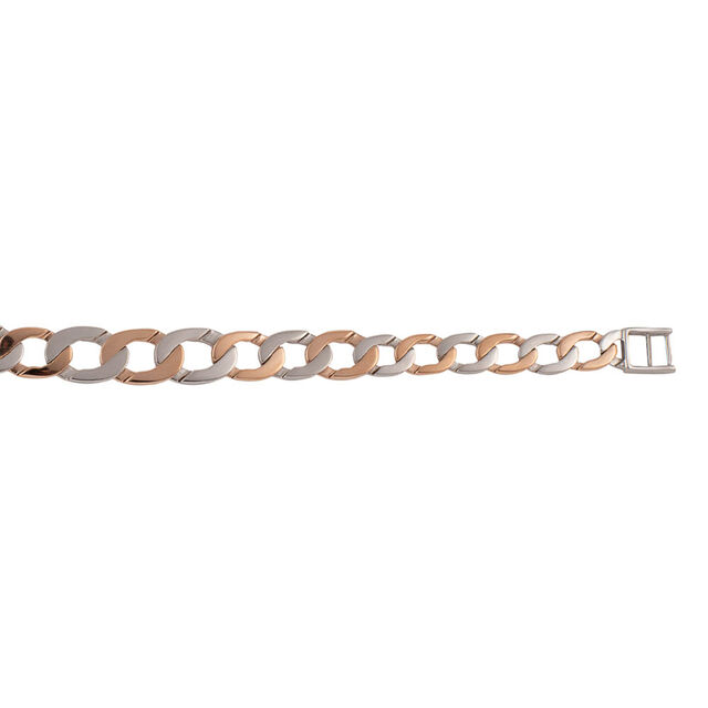Two Toned Bold Link Bracelet,,hi-res 4